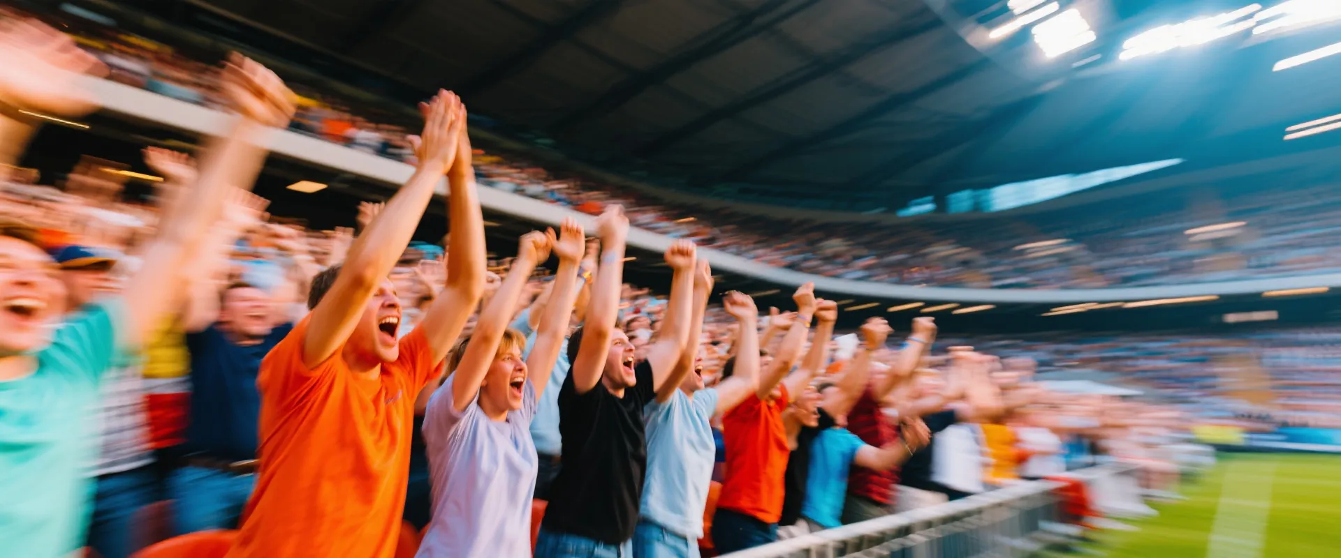 Excited Sports Fans